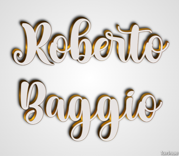 Roberto Baggio Tekst Effect