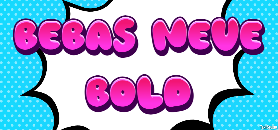 Bebas Neue Bold Efeito de texto