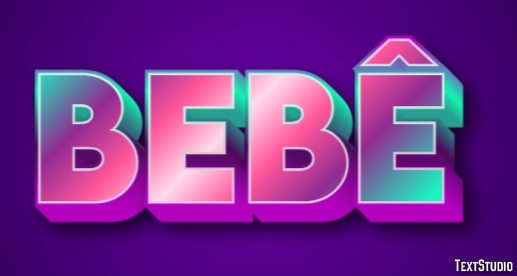 Bebê Efecto de texto