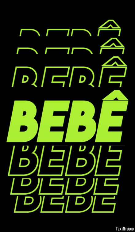 Bebê Efecto de texto