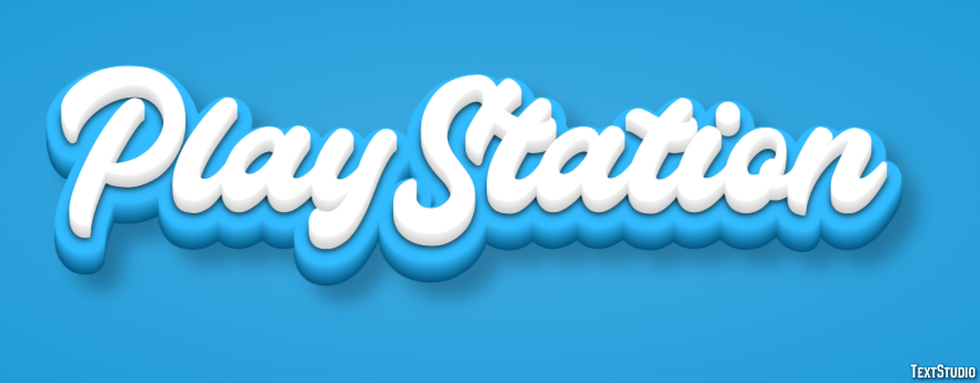 PlayStation Efecto de Texto