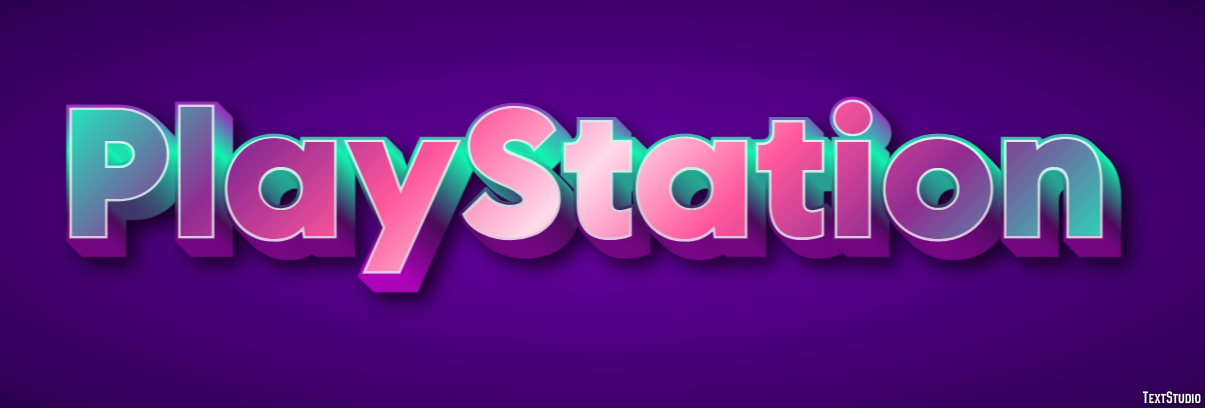 PlayStation Effetto testo