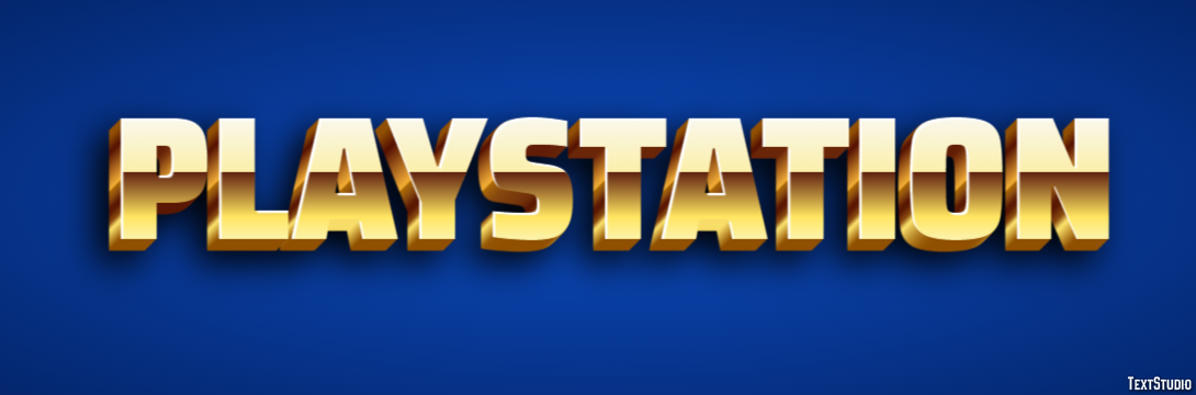 PlayStation Effetto testo