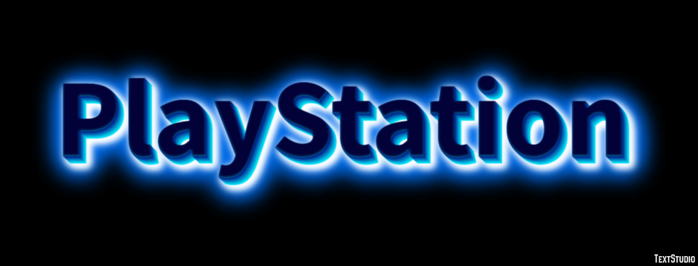 PlayStation Efecto de Texto