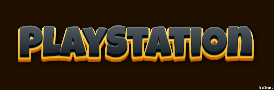 PlayStation Efecto de Texto