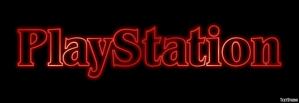 PlayStation Efecto de Texto