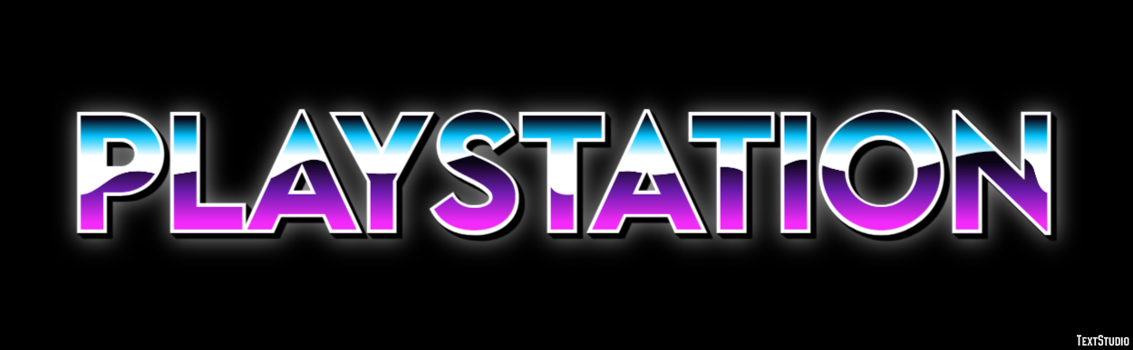 PlayStation Effetto testo