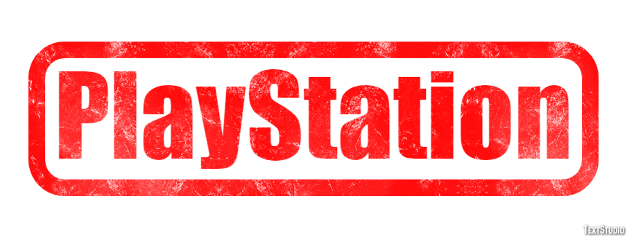 PlayStation Efecto de Texto