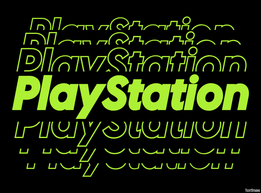 PlayStation Tekst Effect