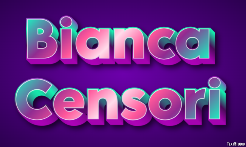 Bianca Censori Texteffekt