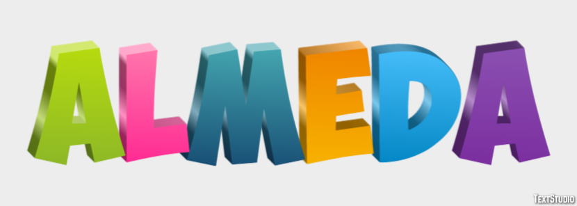 Almeda Text effect