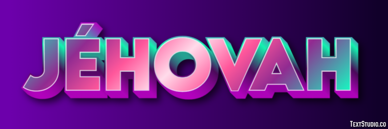 Jéhovah Text Effect