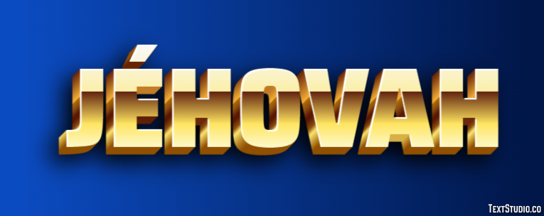 Jéhovah Text Effect