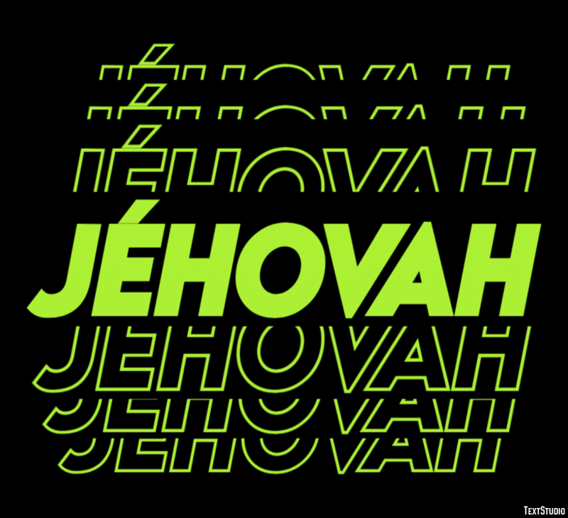 Jéhovah Text Effect
