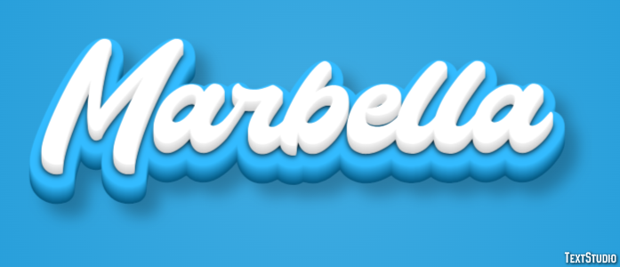 Marbella Texteffekt