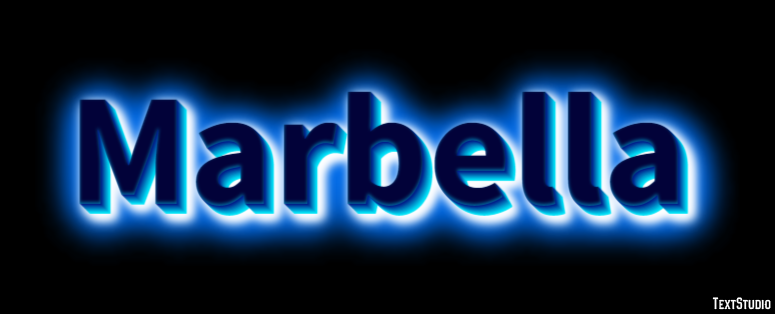 Marbella Efekt tekstowy
