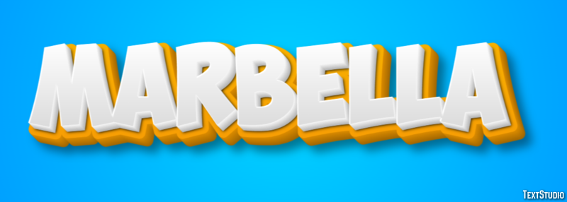 Marbella Efekt tekstowy