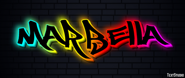 Marbella Texteffekt