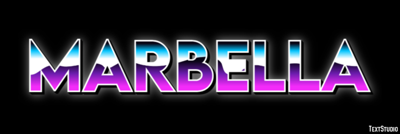 Marbella Texteffekt