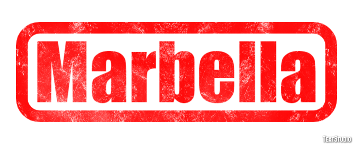 Marbella Efekt tekstowy