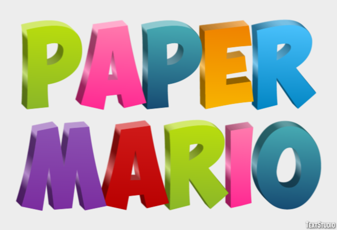 Paper Mario Metin Efekti