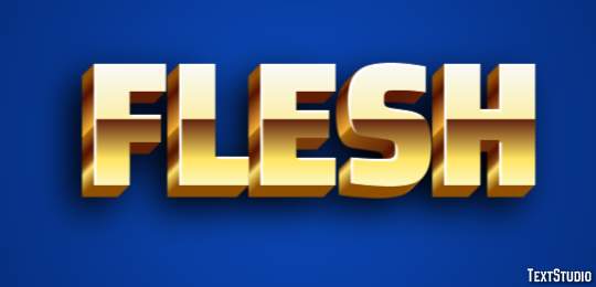 Flesh Text Effect