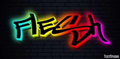Flesh Text Effect