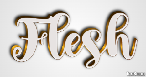 Flesh Effetto testo