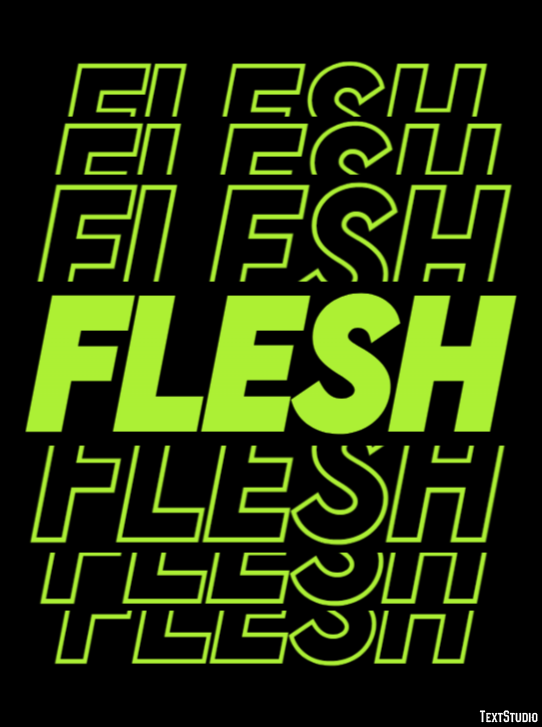 Flesh Text Effect
