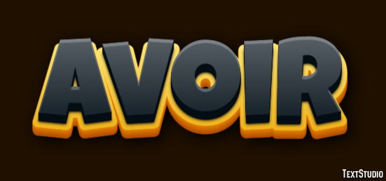 Avoir Эффект текста