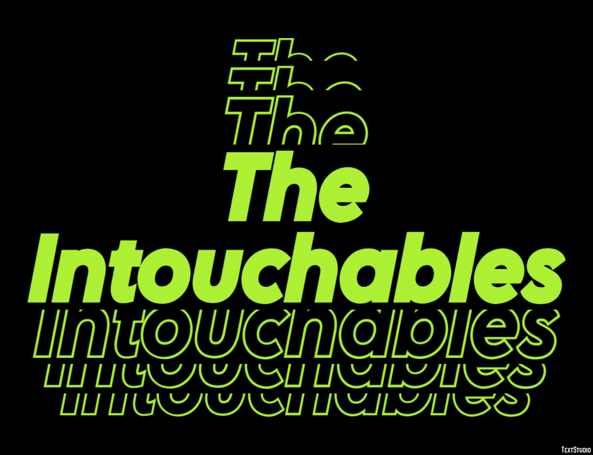 The Intouchables Text Effect