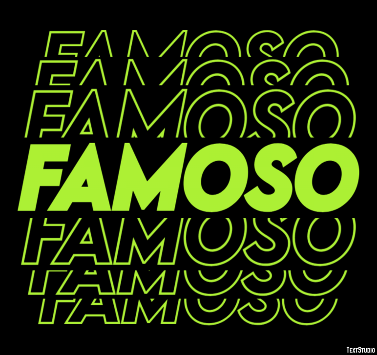 Famoso Efeito do texto