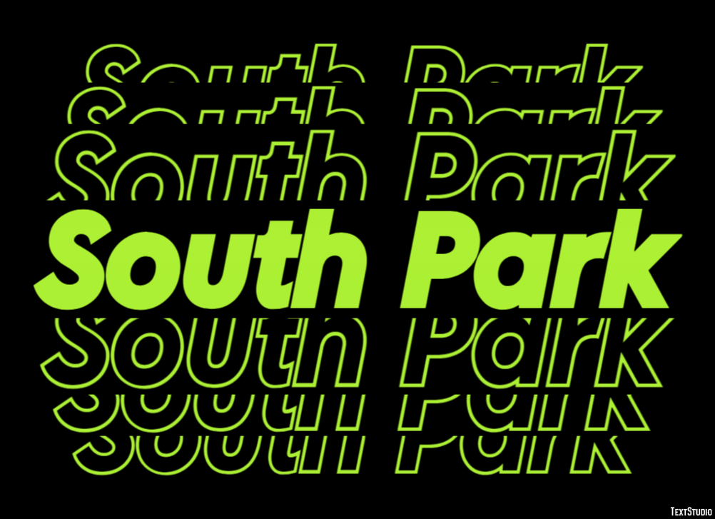 South Park Text effect