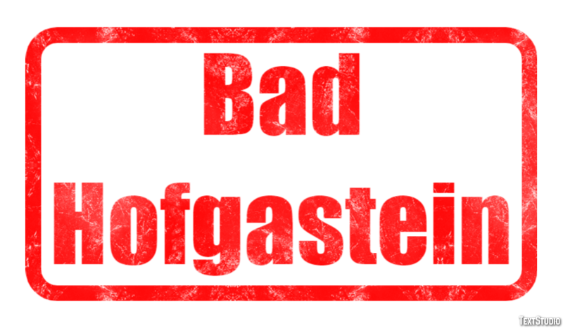 Bad Hofgastein Efekt tekstowy