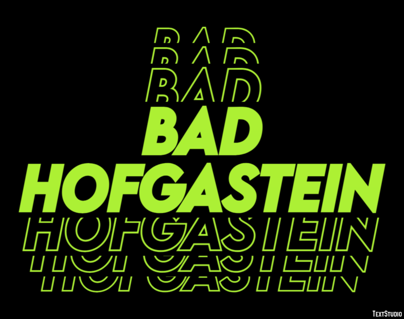 Bad Hofgastein Efekt tekstowy