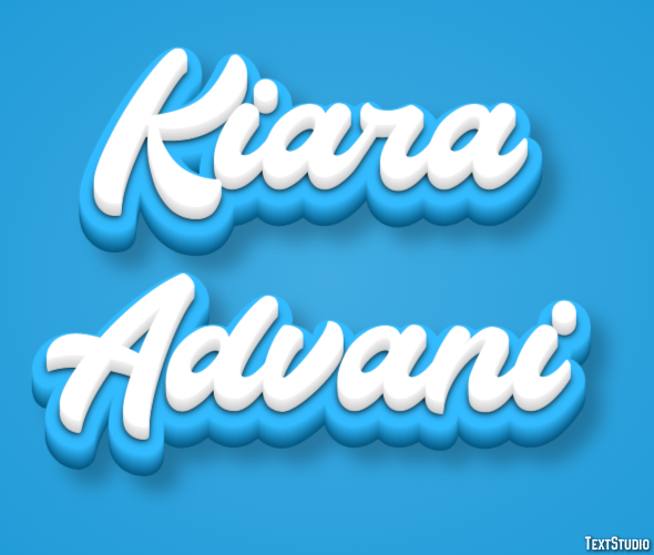 Kiara Advani Efeito de texto