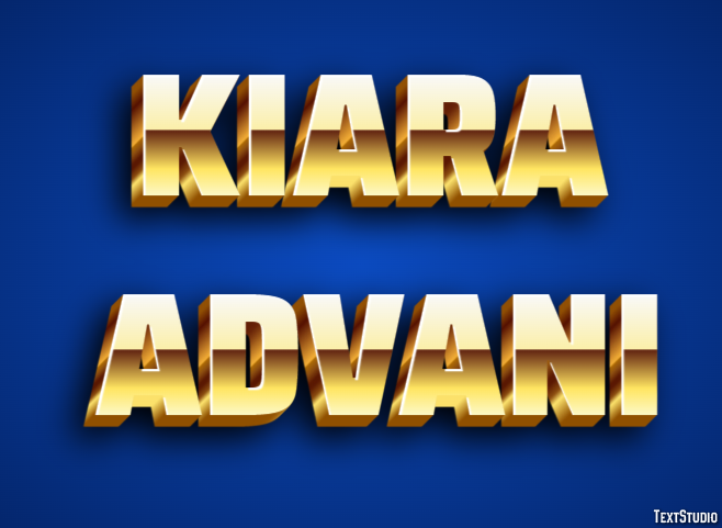 Kiara Advani Efeito de texto