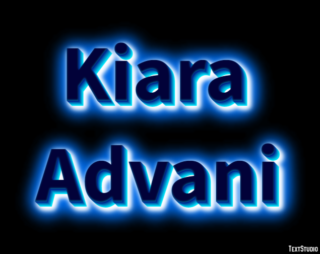 Kiara Advani Efeito de texto