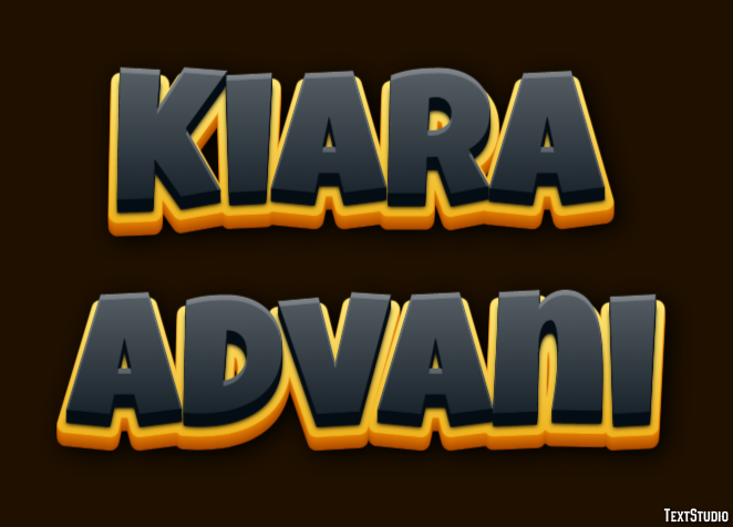 Kiara Advani Efeito de texto