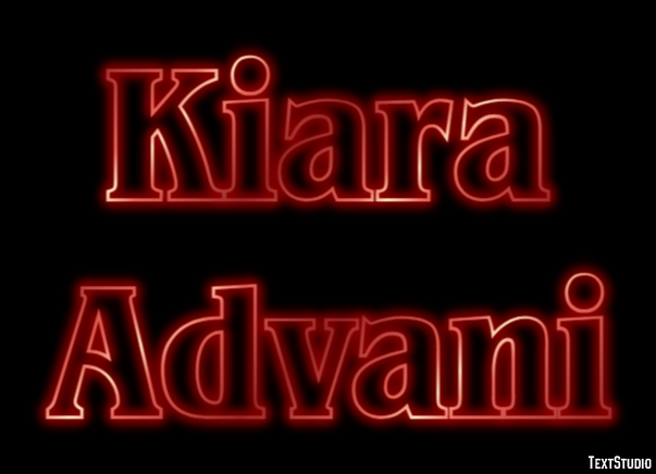 Kiara Advani Efeito de texto