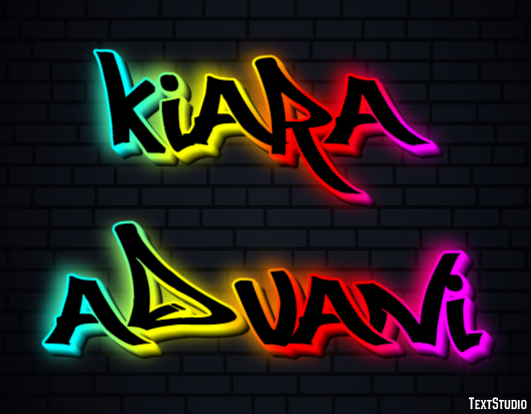 Kiara Advani Efeito de texto