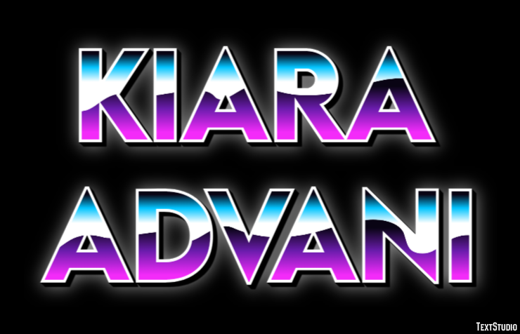 Kiara Advani Efeito de texto