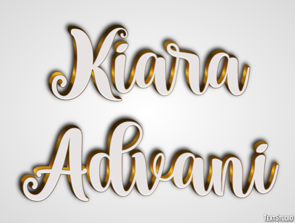 Kiara Advani Efeito de texto