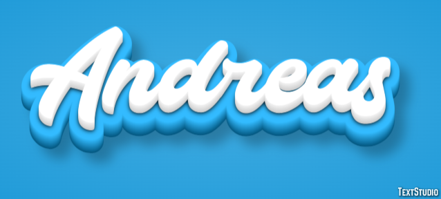 Andreas Эффект текста
