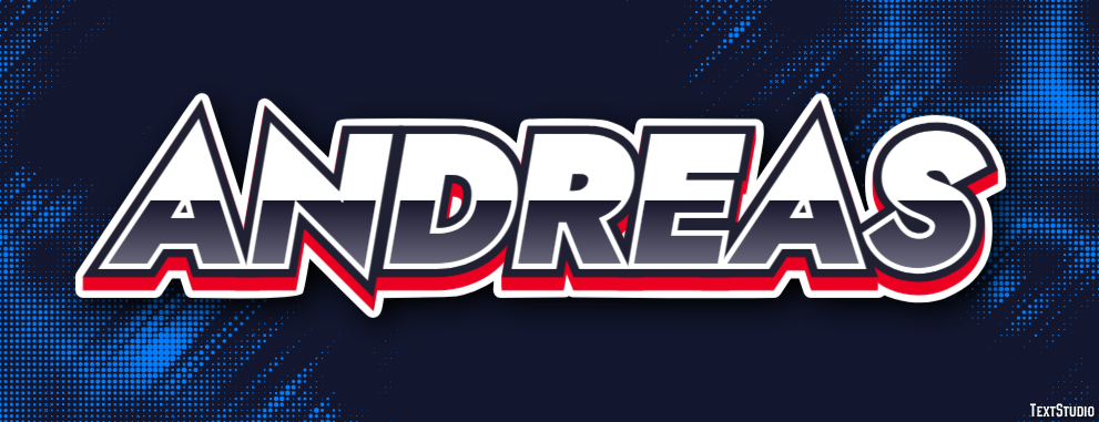 Andreas Text effect