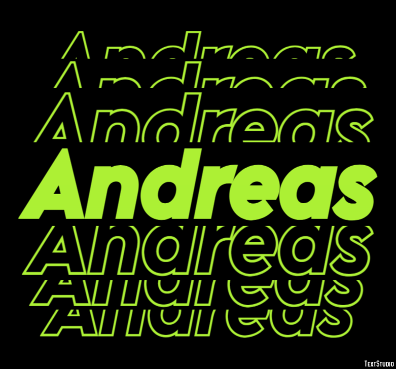 Andreas Эффект текста