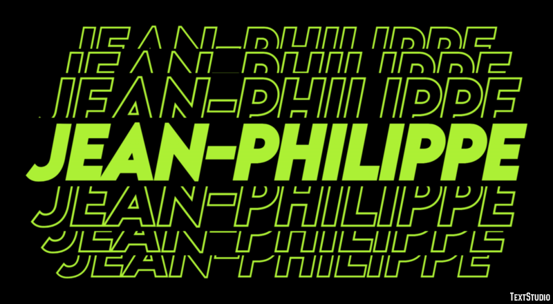 Jean-Philippe Efecto de Texto