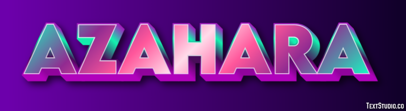Azahara Efecto de texto