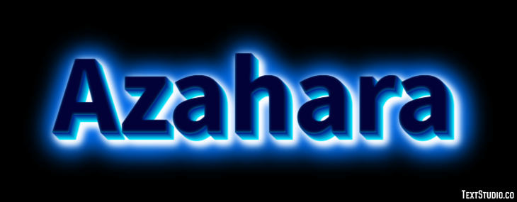 Azahara Efecto de texto