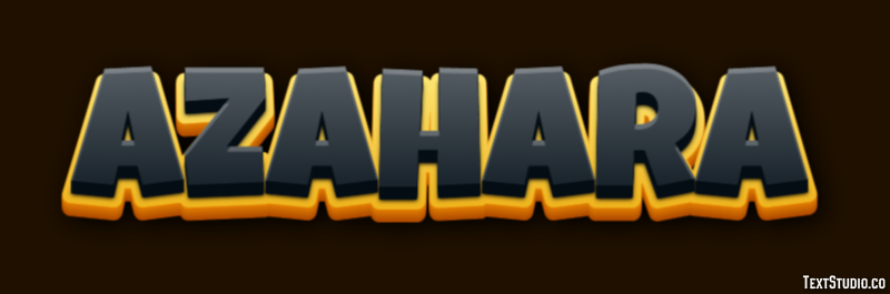 Azahara Efecto de texto